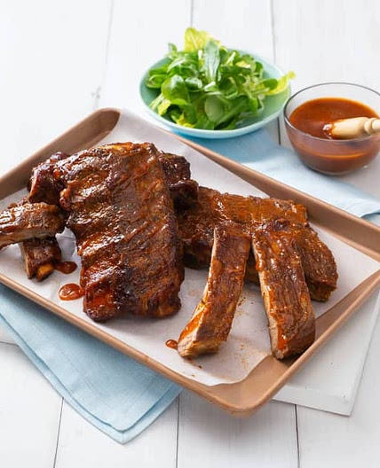 Bourbon pork ribs