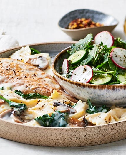 Florentine Style Chicken Alfredo