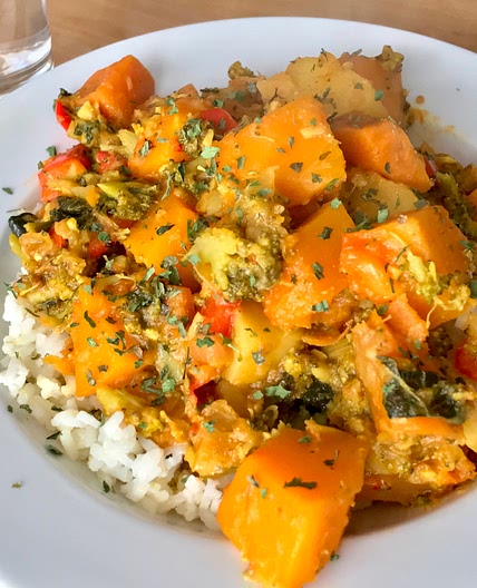 Verduras al curry estilo indio