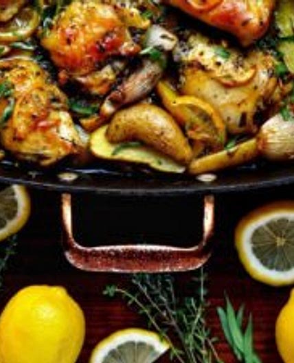 Jerusalem Lemon Garlic Chicken & Potatoes