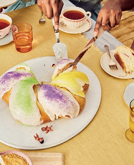 Blackberry Lemon King Cake