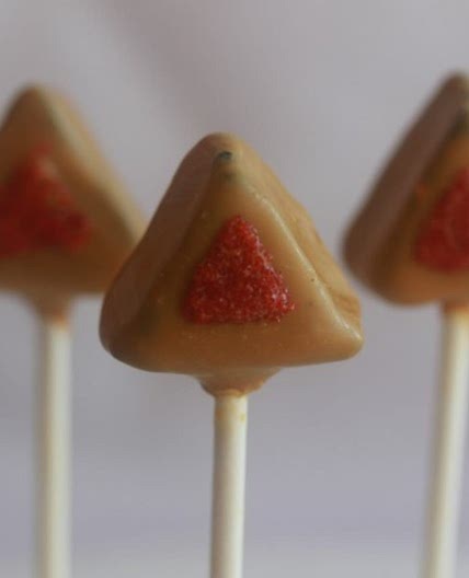 Hamantashen Truffle Pops