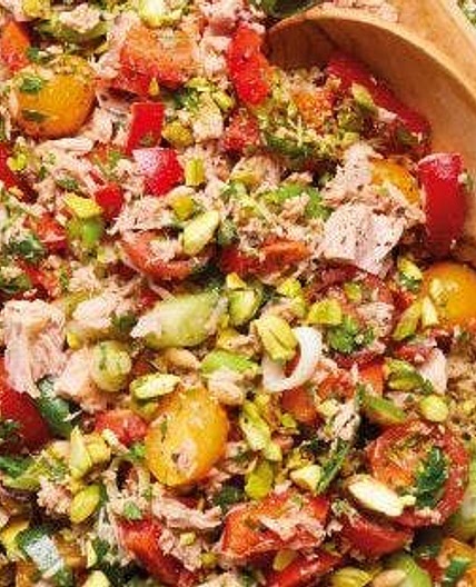 Tuna, pistachio and quinoa salad