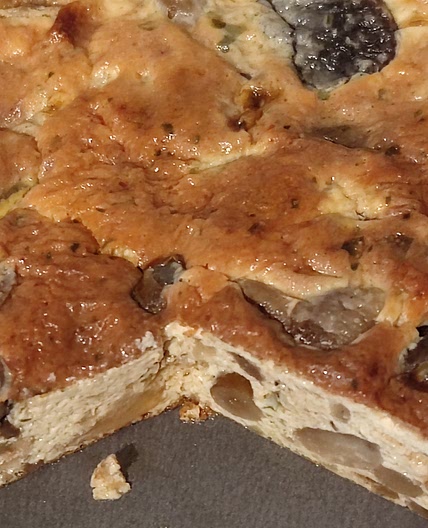 Clafouti de champignons des bois