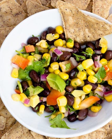 Black Bean and Corn Salsa with Avocado