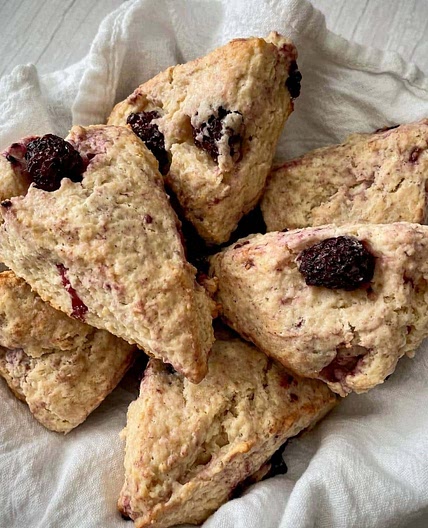 Vegan Blackberry Scones