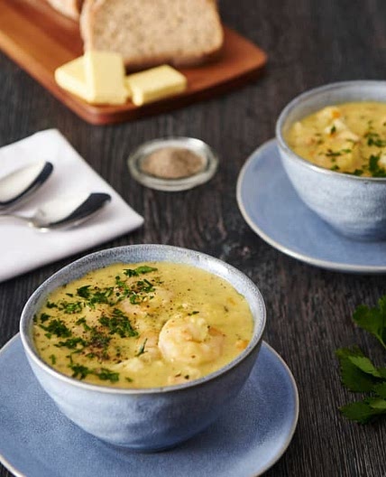 Hearty seafood chowder