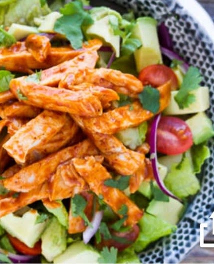 BBQ Chicken Salad with Avocado and Lime