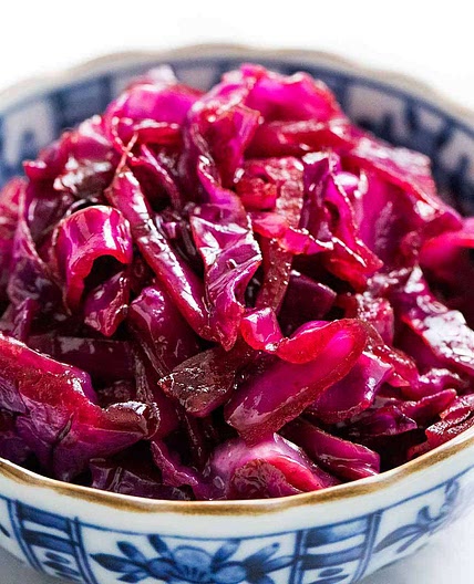 Balsamic Braised Cabbage