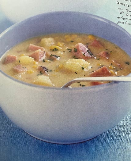 Chaudrée de jambon et maïs