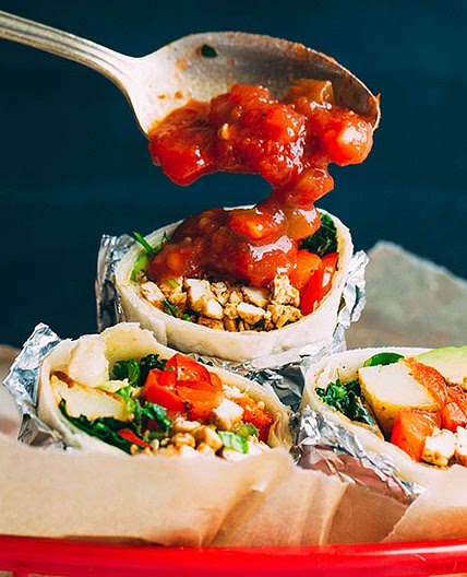Scrambled Tofu Breakfast Burrito (30 minutes!)