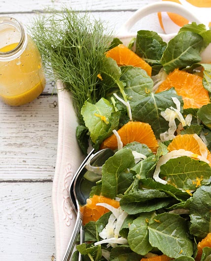 Orange Fennel Salad with Orange Honey Dressing