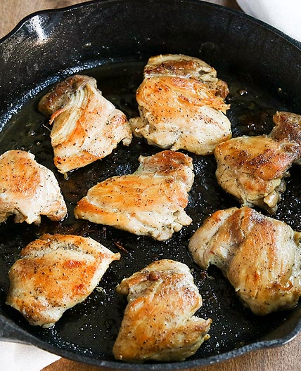 Crispy Pan Fried Boneless Skinless Chicken Thighs