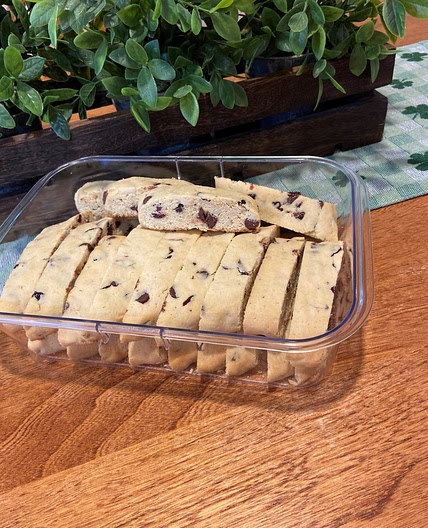 Chocolate Chip, Cranberry, Almond Biscotti