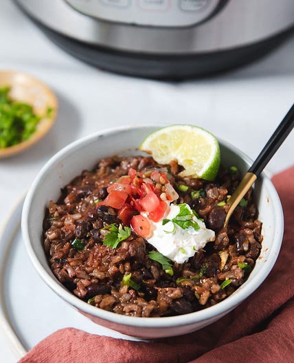 Instant Pot Black Beans and Rice