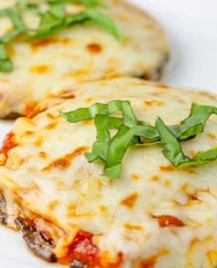 Personal Portobello Mushroom Pizzas