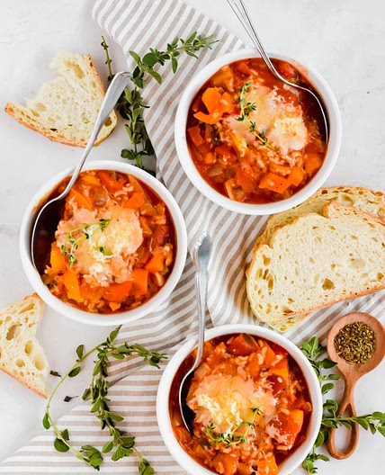 Vegetarian Stuffed Pepper Soup Recipe