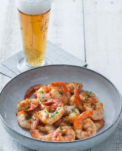 Chilli garlic prawns