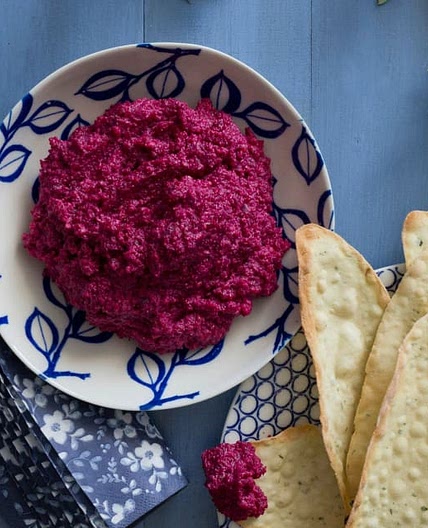 Beetroot, Parmesan and cashew dip