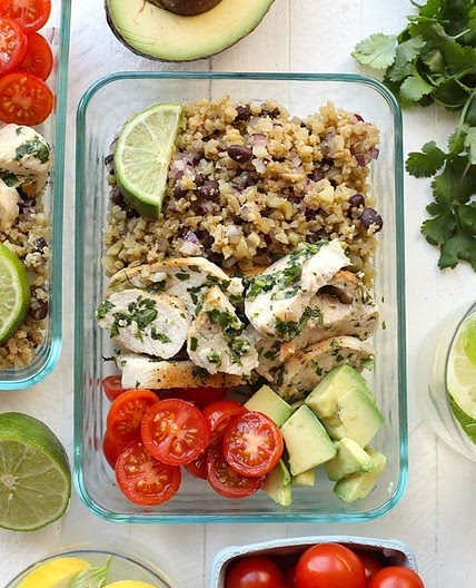 Cilantro Lime Chicken with Cauliflower Rice