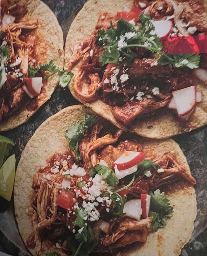 Pressure Cooker Chicken Tacos
