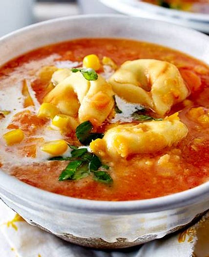 Mais-Süßkartoffel-Suppe