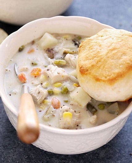 Slow Cooker Chicken Pot Pie Soup