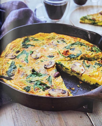 Mushroom, Leek and Spinach Frittata