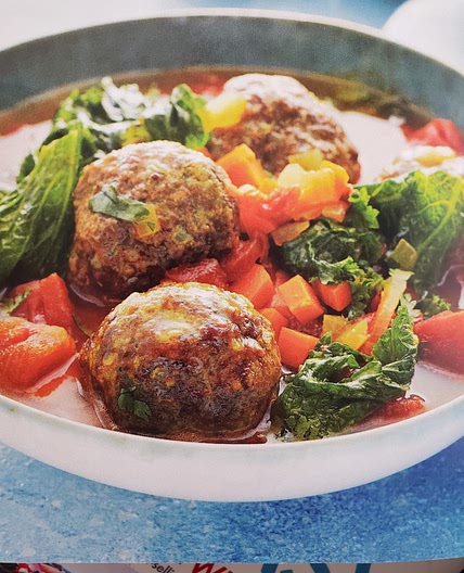 Moroccan Spiced Meatball & Greens Stew