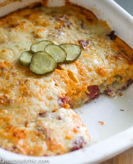 Low Carb, Keto Reuben Casserole, Grain Free, Gluten Free