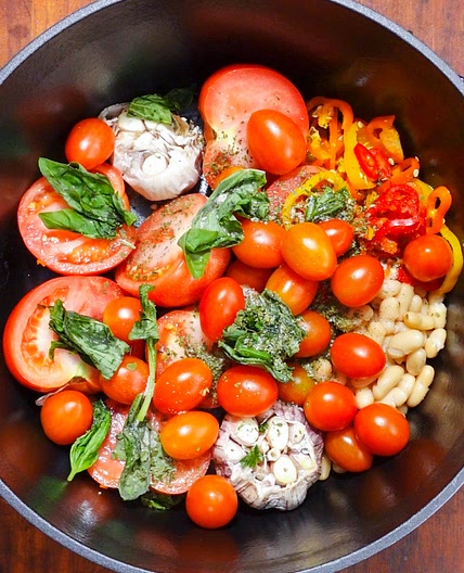 Hidden White Bean Tomato Soup