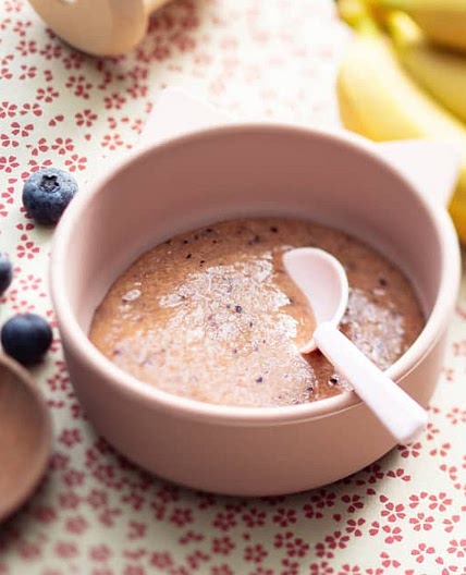 Mango, Banana and Blueberry Purée