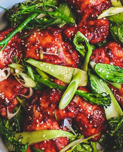 Char Siu Chicken Tray Bake by Pureety