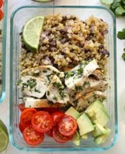 Cilantro Lime Chicken with Cauliflower Rice