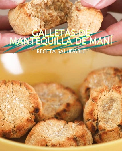 Galletas saludables de mantequilla de maní 