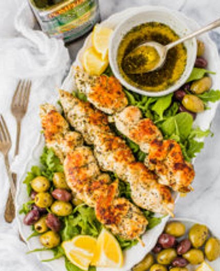 Greek Chicken on a Stick
