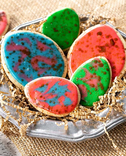 Speckled Easter Egg Sugar Cookies