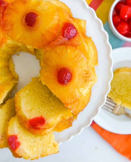 Pineapple Upside Down Bundt Cake