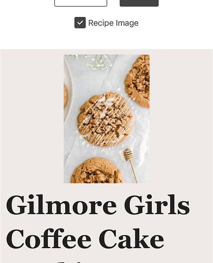 Gilmore Girls Coffee Cake Cookies 