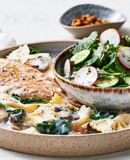 Florentine Style Chicken Alfredo