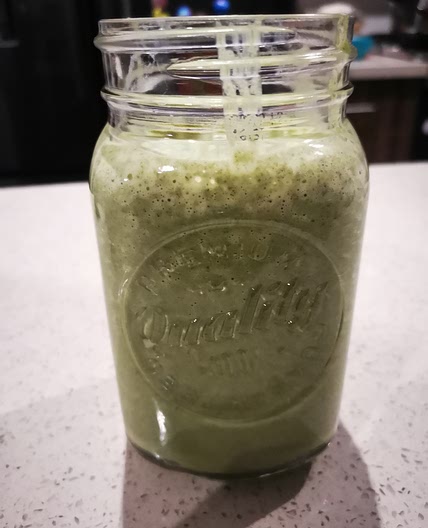Smoothie fresa verde