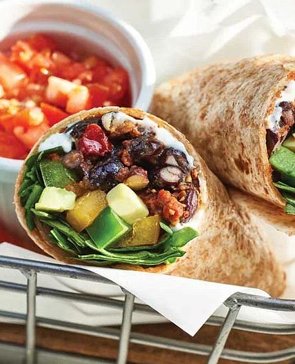 Mexican Black Bean & Avocado Wraps