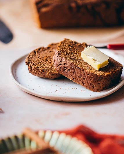 Gluten Free Pumpkin Bread made with Teff Flour