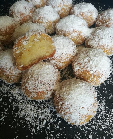 Greek Syrop Soaked Coconut balls