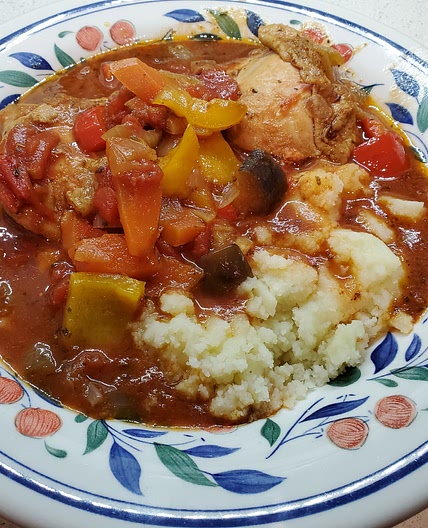 Chicken and Aubergine Stew Slow Cooker (Mine)