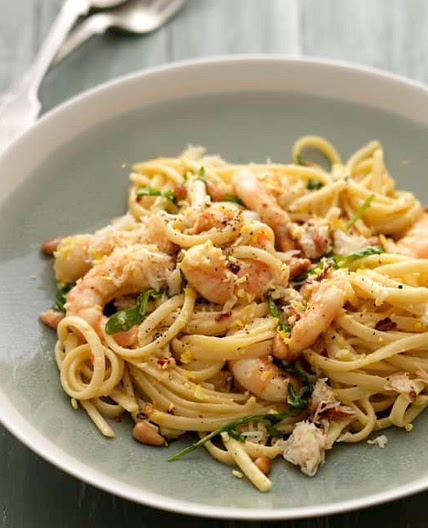 Crab & Prawn Linguine