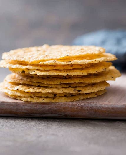 Parmesan cheese crisps