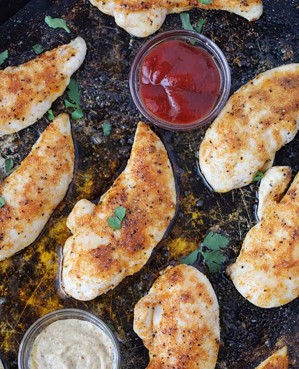 Healthy Baked Chicken Tenders (No Breading)
