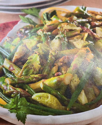 Asparagus Brussels & Green Beans