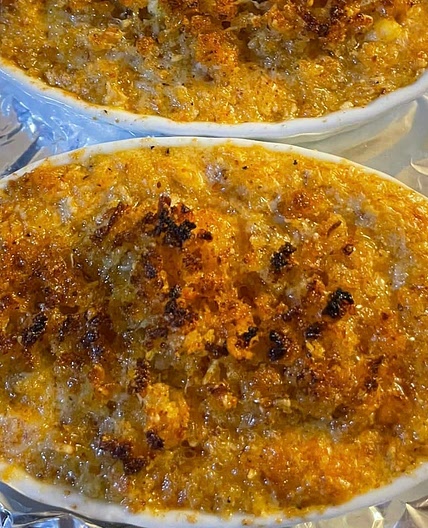 Crab gratin